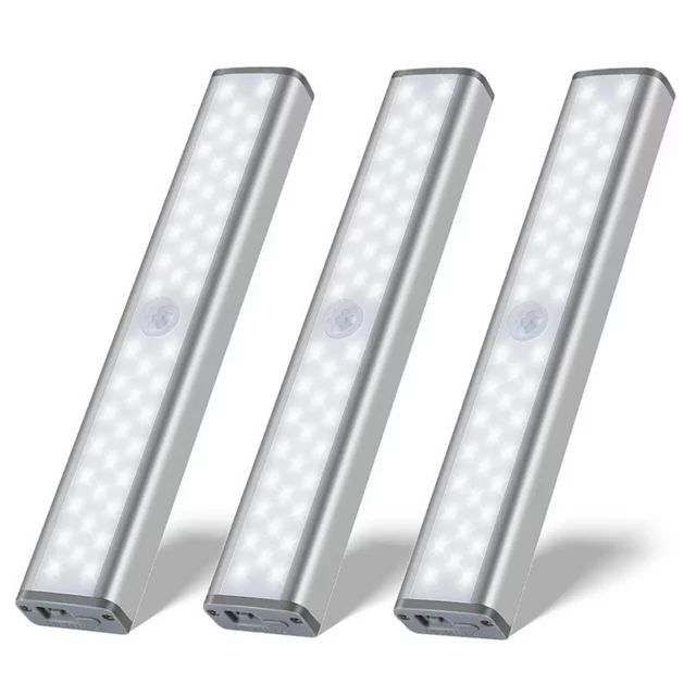 OGEDNAC 46 LED Under Cabinet Lights, USB Rechargeable Closet Lighting Kit with Motion Sensor and ... | Walmart (US)