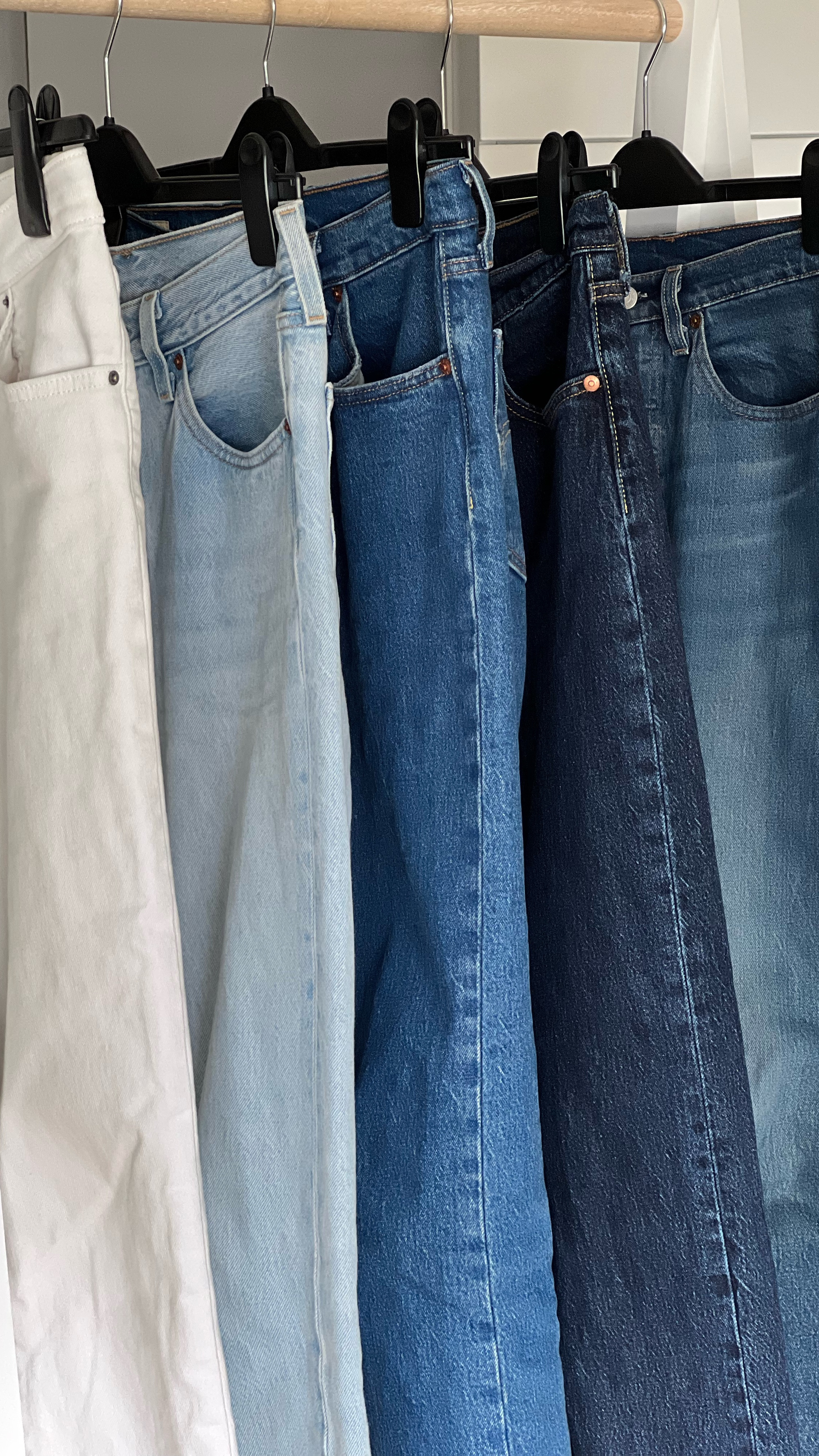 TAP THE IMAGE 🤩

These are the five pairs of jeans I have shown in my reel. They are true to size and at 5‘4“ tall, for a cropped leg look, I have gone for an inside leg measurement of 26”inches. However, I have the waist measurement in two sizes so I have three pairs and 27” inch waist and two pairs in 29” inch waist and for all day comfort I would highly recommend you size up and I love wearing the 29 inch waist for all day comfort and they are fantastic to take on holiday. You might need to get them shortened a little bit to show off your ankles, but if you don’t want to go for cropped, then you can go for a longer leg length. Definitely buy the jeans with 1% elastane, that tiny bit of stretch/give makes the world a difference to all day comfort.

Levi’s, cropped jeans, straight leg jeans, white jeans.

#LTKstyletip #LTKeurope #LTKspring