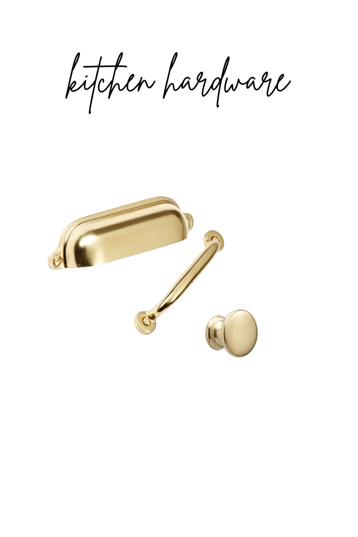 Mixing a few styles to create our own look! For our kitchen, we used the 4” pulls and 1-1/4” knob in aged brass.

#LTKHome