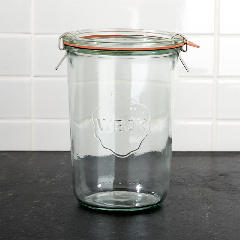 Weck 28.7-Oz. Canning Jar + Reviews | Crate & Barrel | Crate & Barrel