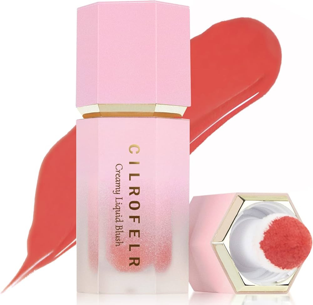 Cilrofelr Soft Cream Liquid Blush, Creamy Blush Makeup for Cheek, Dewy Finish, Buildable Pigment,... | Amazon (US)