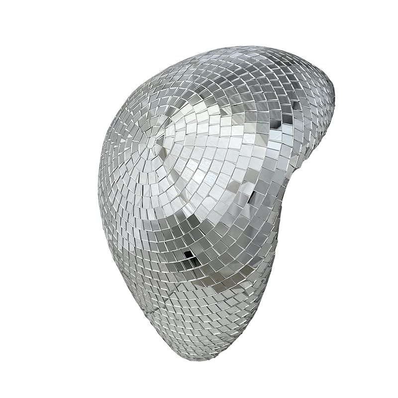 Floppy Melted Disco Ball Handcrafted Glass Mosaic Sculpture 13,8", Trendy Home Decor, Limited Edi... | Amazon (US)