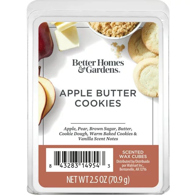 Apple Butter Cookies Scented Wax Melts, Better Homes and Gardens, 2.5 oz (1-Pack) - Walmart.com | Walmart (US)
