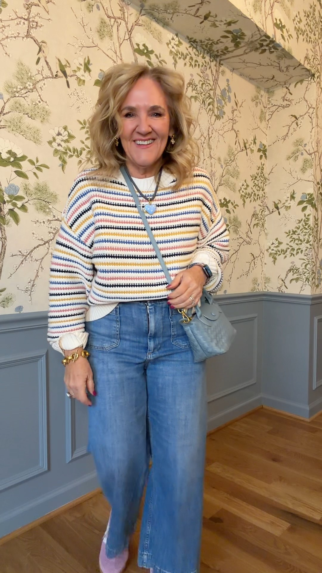 Sweater size medium
Colette jeans from Anthropologie size 29 regular
Pink sneakers treat the size as long as you wear socks
20% off code for  my heart necklace NANETTE20


#LTKootd #LTKOver40 #LTKSaleAlert