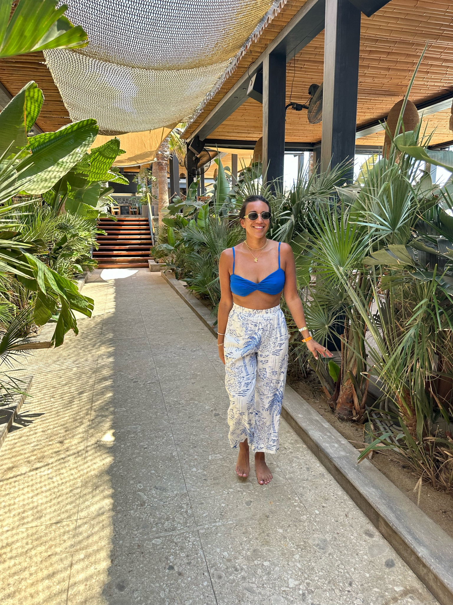 The perfect Mykonos beach club lewk! 💙

Swimsuit runs very small - wearing size Large in top & bottom

Pants - got them at Marshall’s but linked similar

#LTKFindsUnder50 #LTKTravel #LTKSwim