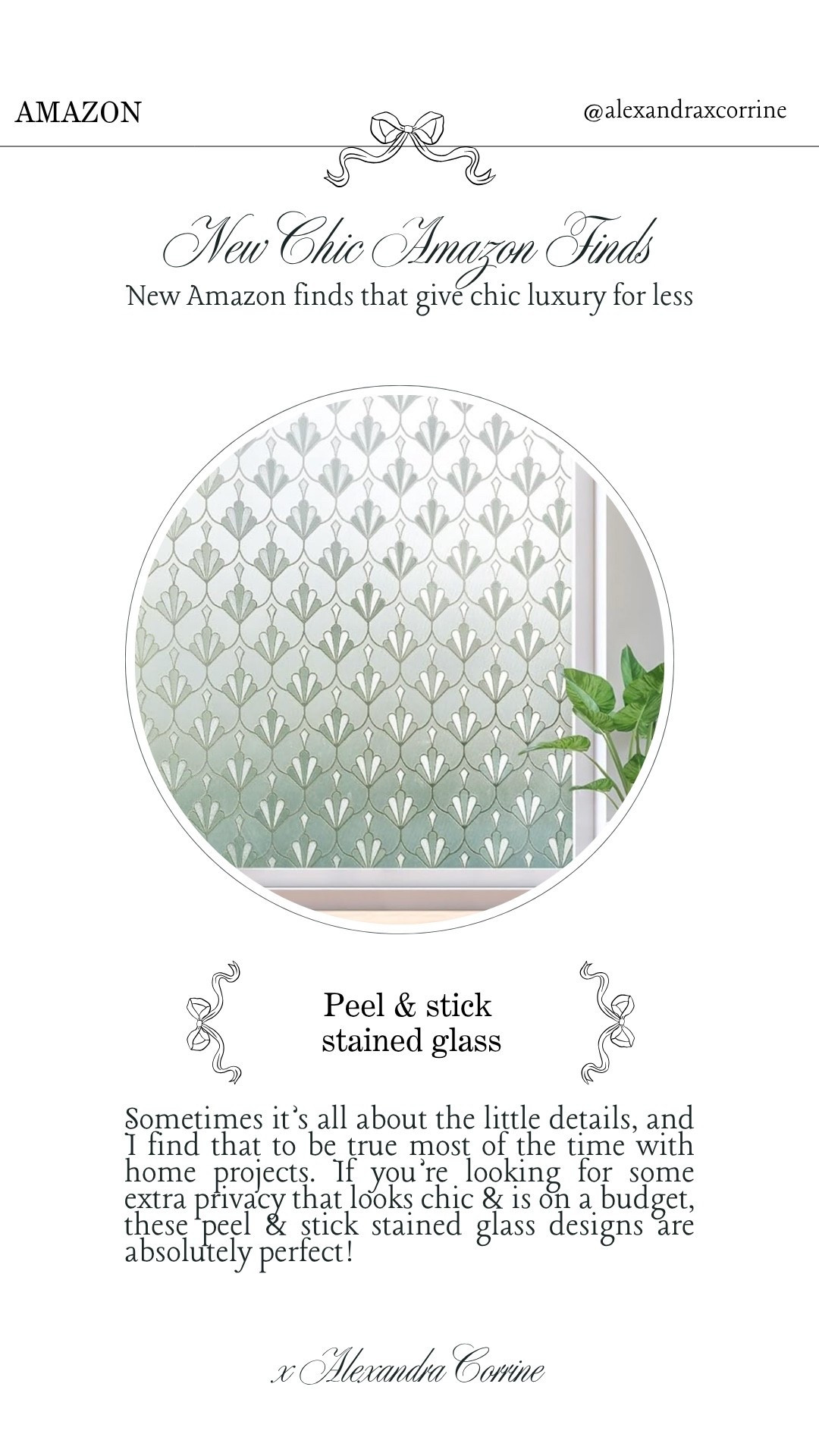 New chic Amazon finds 🥂 Some new Amazon finds that give chic luxury for less 💳

Bougie on a budget, luxury for less, chic home finds, chic Amazon finds, home decor, hosting, chic elegant style, peel and stick, stained glass, home projects 

#LTKHome