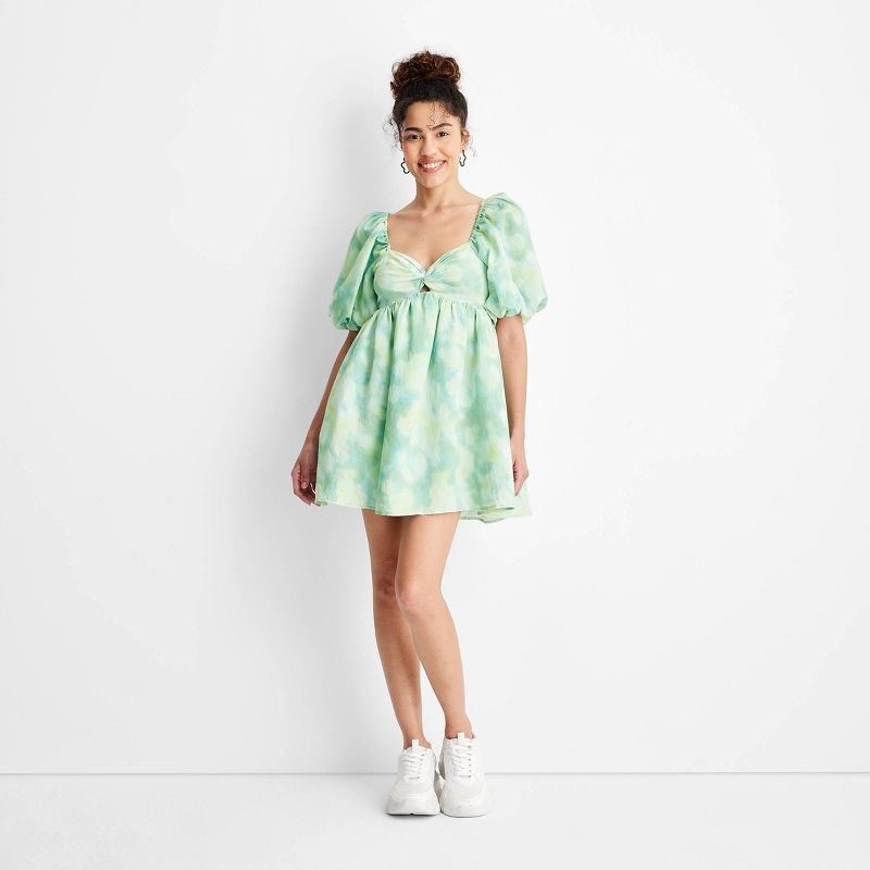 Women's Puff Short Sleeve Dress - Future Collective™ with Gabriella Karefa-Johnson | Target