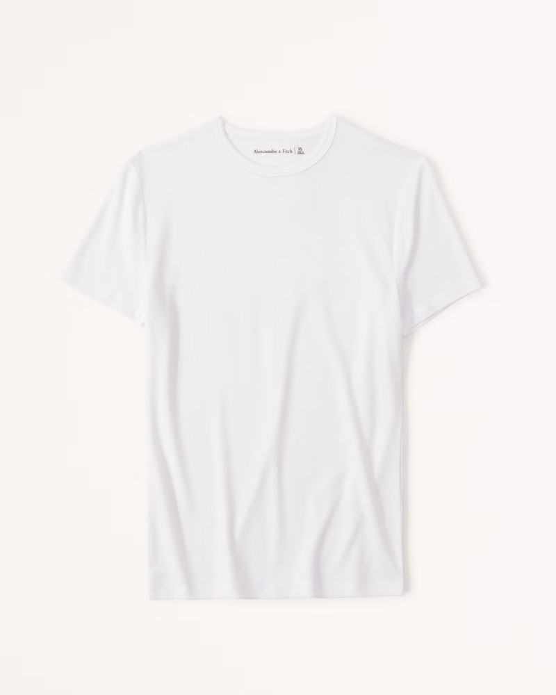 Elevated Rib Baby Tee | Abercrombie & Fitch (US)