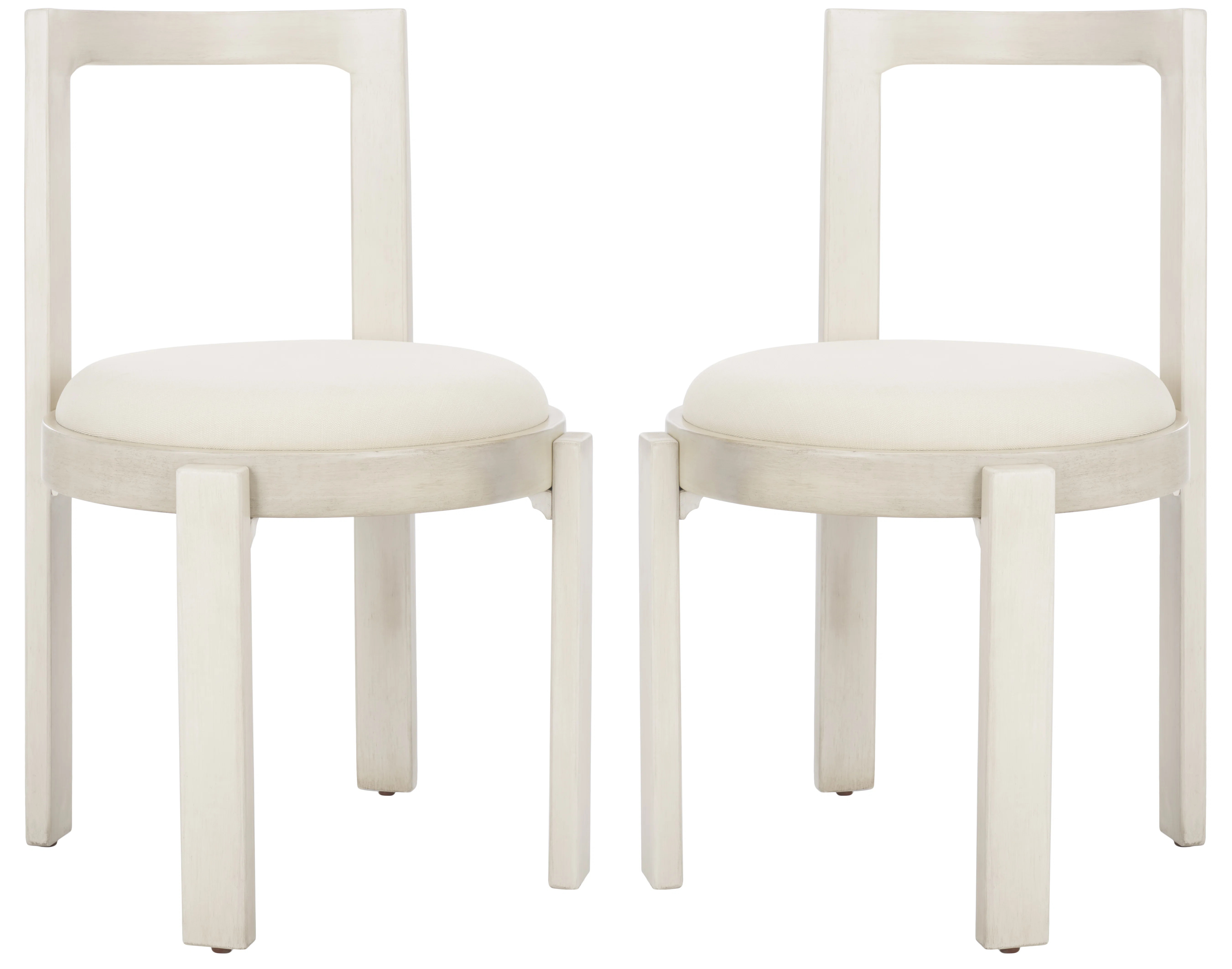 Ghiorghe 18.897637795275593'' H Upholstered Rubberwood Side Chair (Set of 2) | Wayfair North America