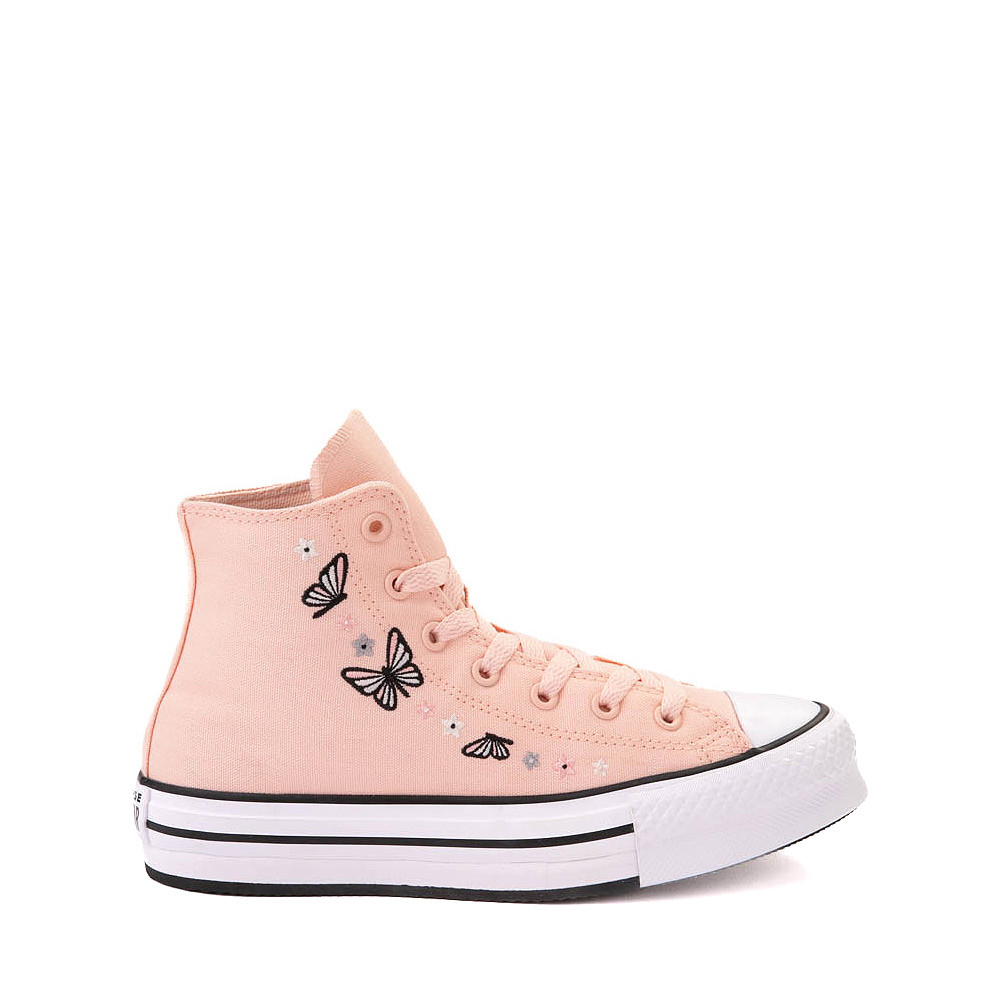 Converse Chuck Taylor All Star Hi Lift Butterflies Sneaker - Big Kid - Soft Peach | Journeys
