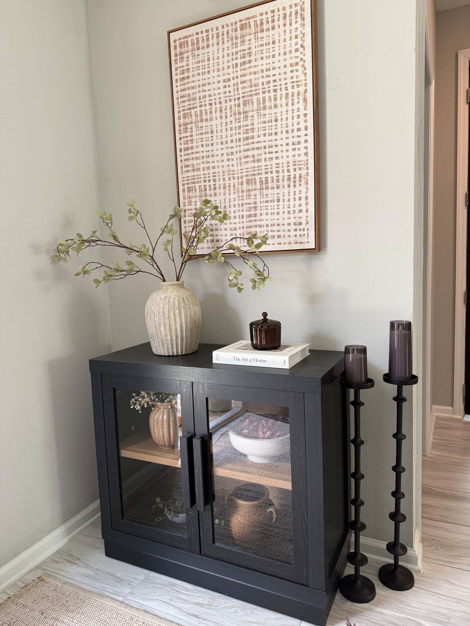 Small entryway inspo! Love this Walmart cabinet and Amazon framed art! 

Designer inspired home finds, Walmart home finds, black cabinet, small entryway inspo, Amazon home finds, Amazon faux stems, Amazon framed art 

#LTKSeasonal #LTKHome