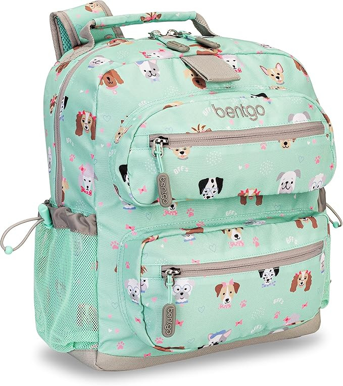 Bentgo Kids Backpack - Lightweight 14” Backpack in Fun Prints for School, Travel, & Daycare, Id... | Amazon (US)