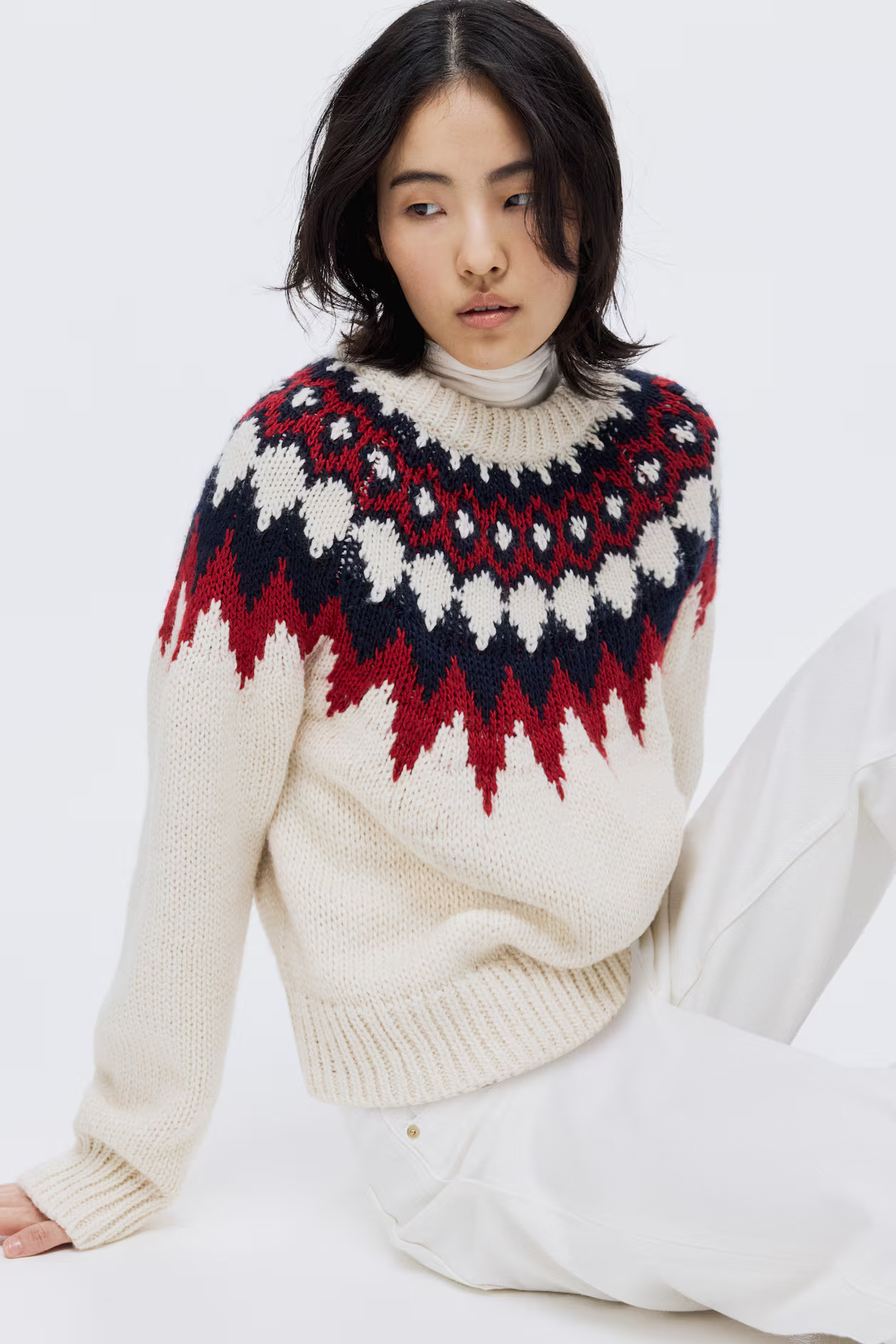 Jacquard-Knit Sweater | H&M (US + CA)
