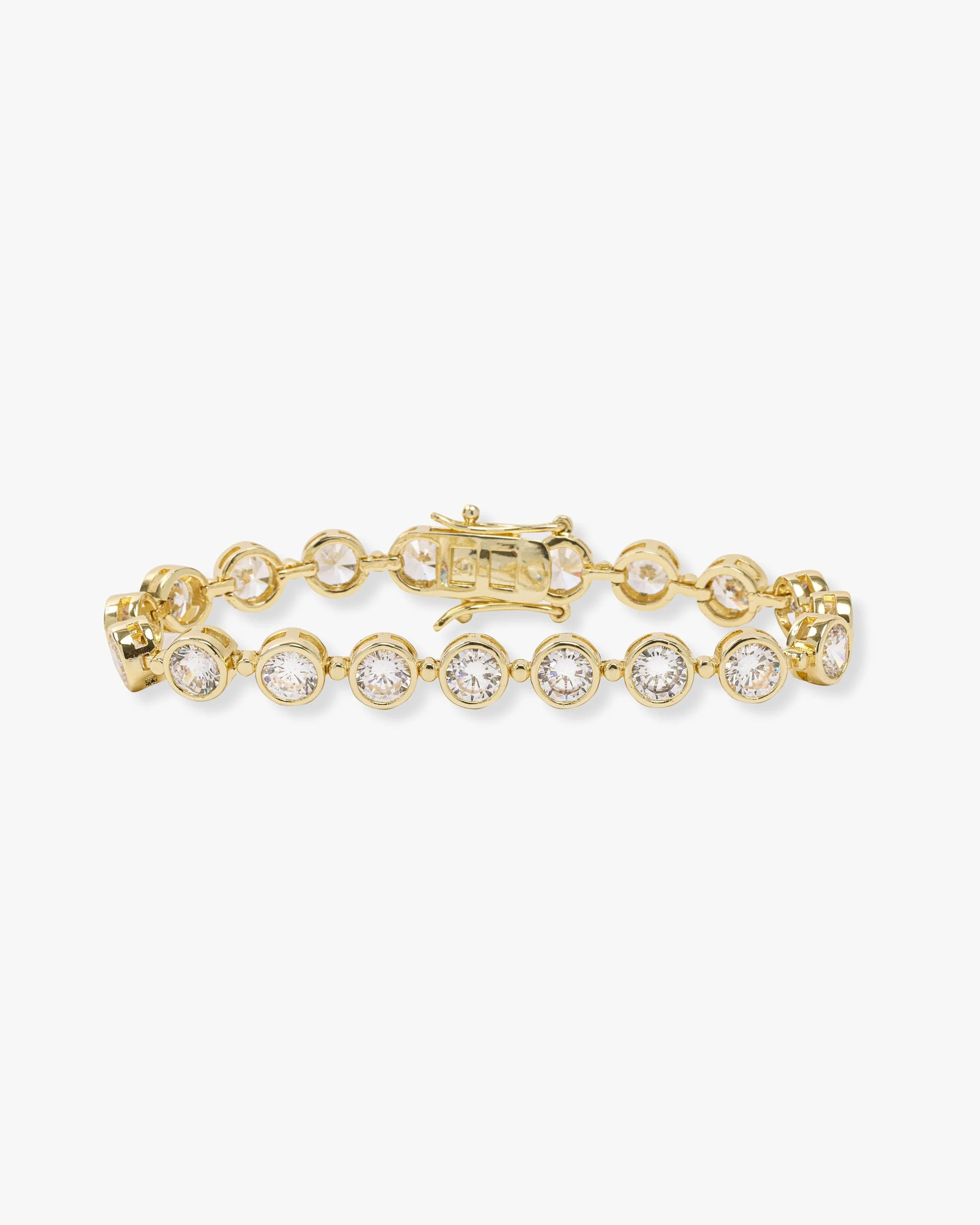 Mama Baroness Tennis Bracelet - Gold|White Diamondettes | Melinda Maria Jewelry