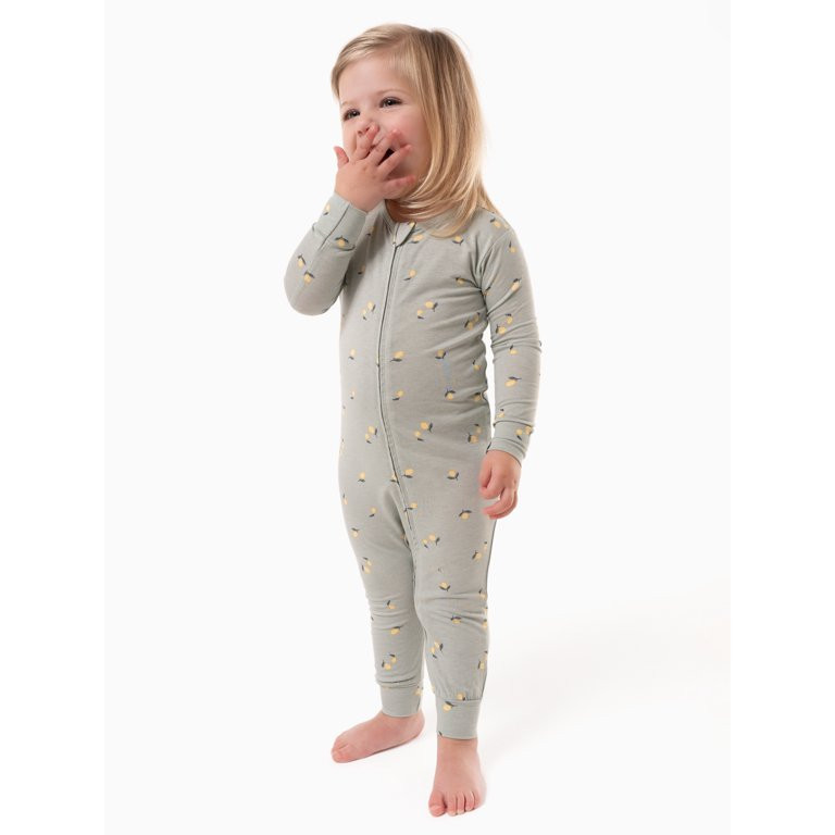 Modern Moments by Gerber Toddler Unisex Super Soft Livaeco Viscose One-Piece Pajama, Sizes 12M-5T | Walmart (US)