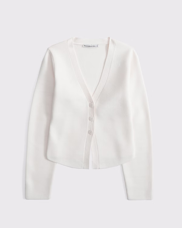 Women's LuxeLoft Barrel Sleeve Cardigan | Women's New Arrivals | Abercrombie.com | Abercrombie & Fitch (UK)