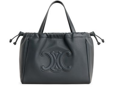 Small cabas drawstring cuir Triomphe in smooth calfskin - CELINE | 24S US