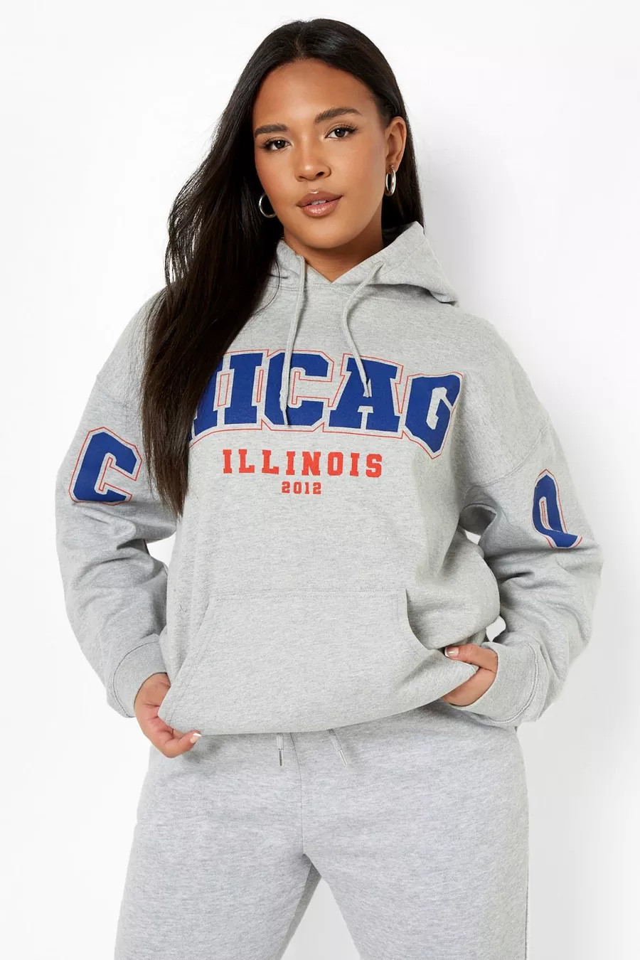 Plus Chicago Oversized Hoodie | Boohoo.com (US & CA)