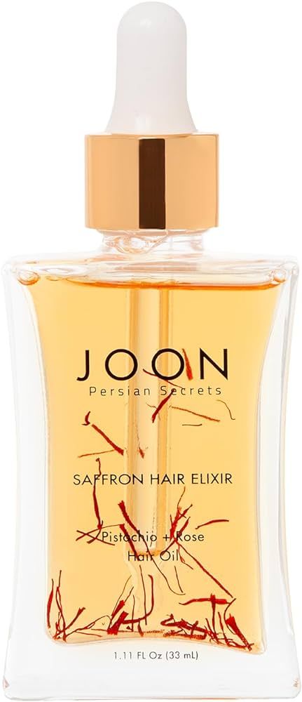 Joon Saffron Hair Elixir Pistachio + Rose Hair Oil, 1.11 Fl. Oz. | Amazon (US)