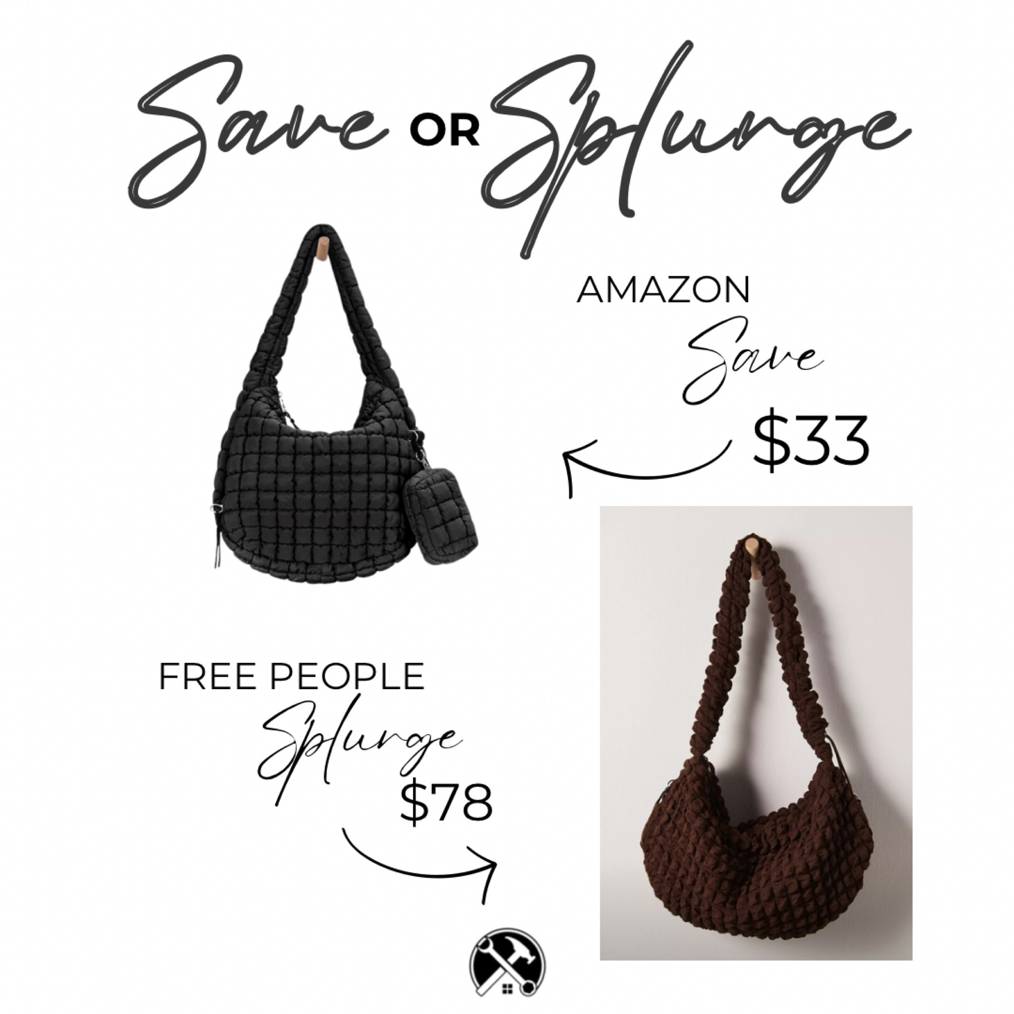 Save or Splurge Free People Quilted Tuft Bag 

#LTKActive #LTKFitness #LTKFindsUnder50