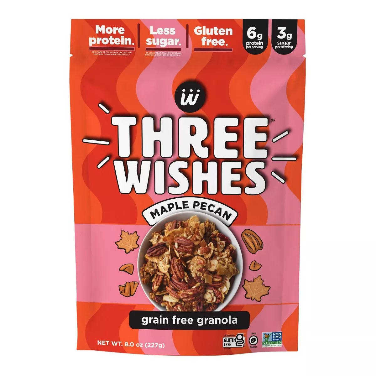 Three Wishes Maple Pecan Granola - 8oz | Target