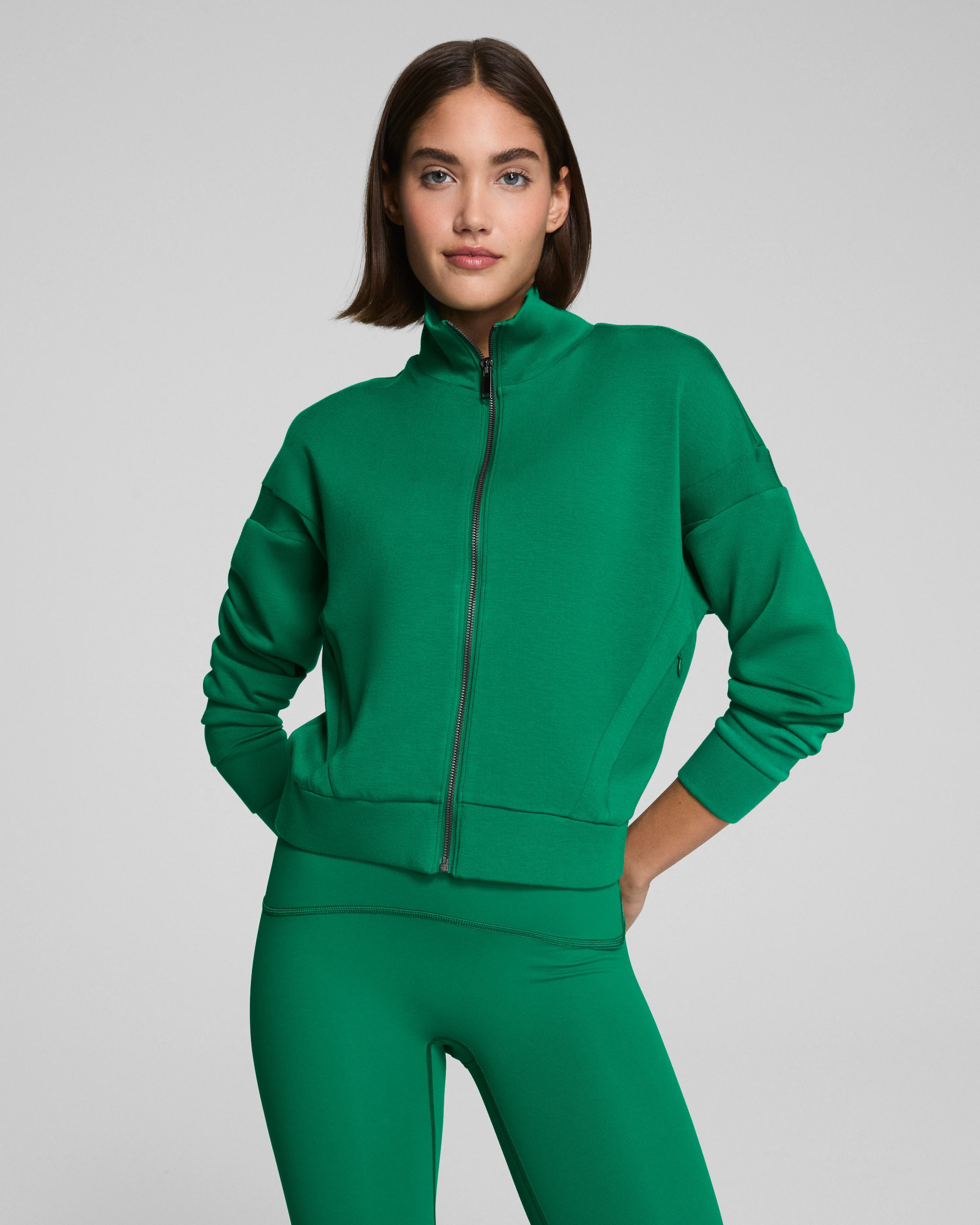 AirEssentials Track Jacket – Lightweight, Sporty & Ultra-Soft | SPANX | Spanx