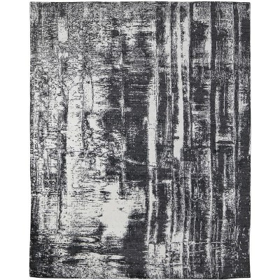 HomeRoots 8' X 10' Black and Gray Abstract Hand Woven Area Rug | Target