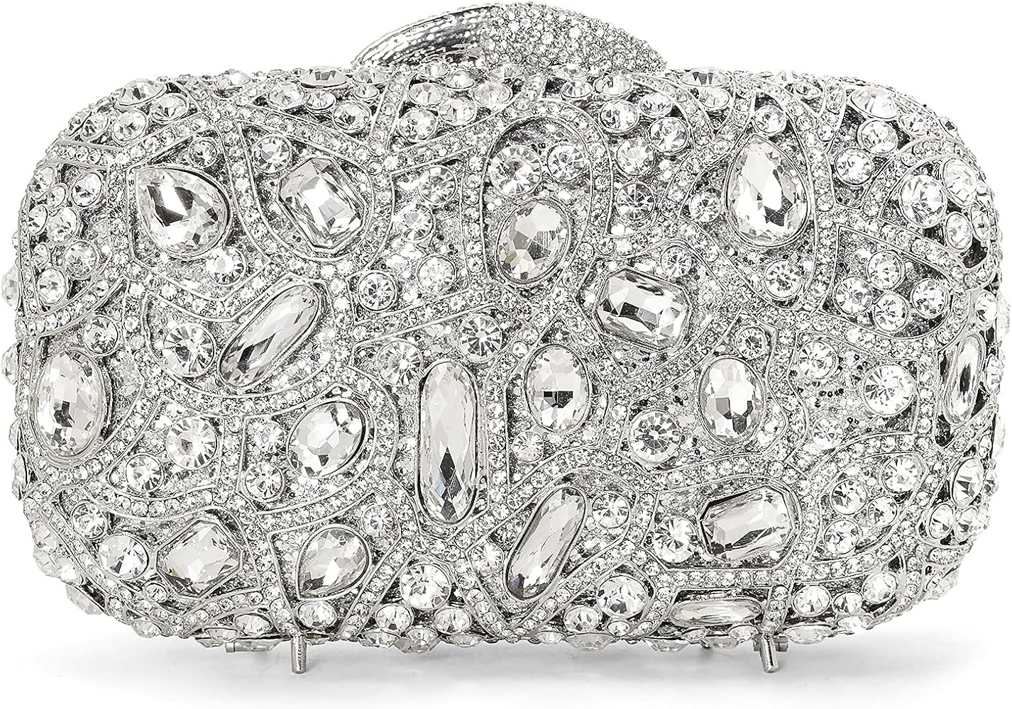 MOSSMON Luxury Crystal Clutch Rhinestones Evening Bag | Amazon (US)