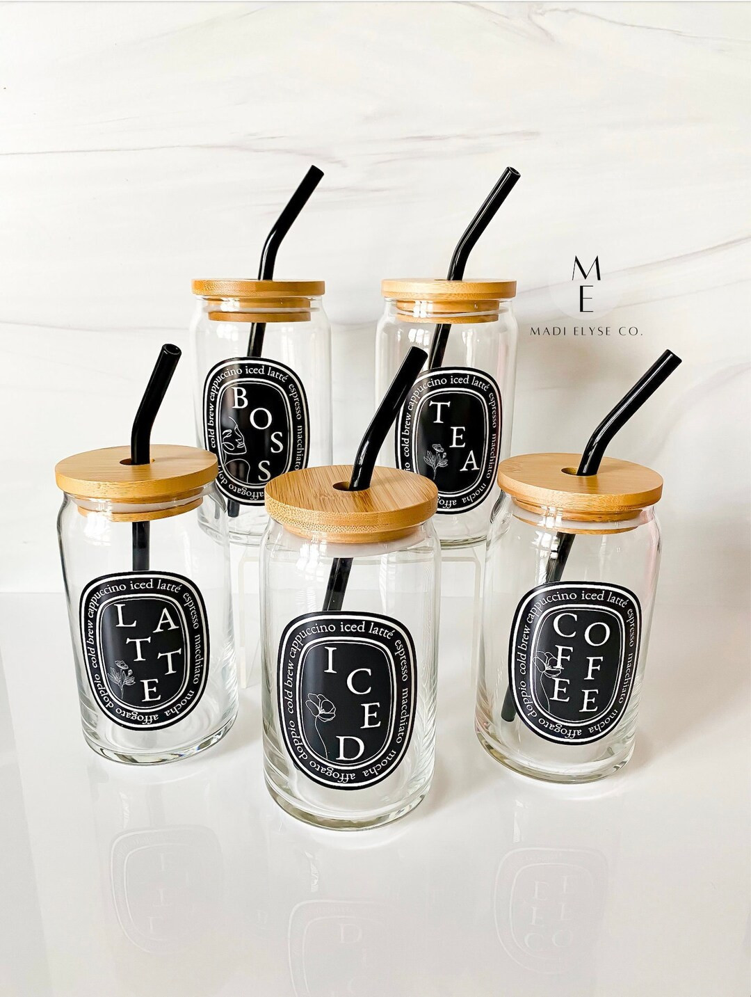 Coffee Glass  Iced Coffee Glass  Aesthetic Beer Can Glass  - Etsy | Etsy (US)