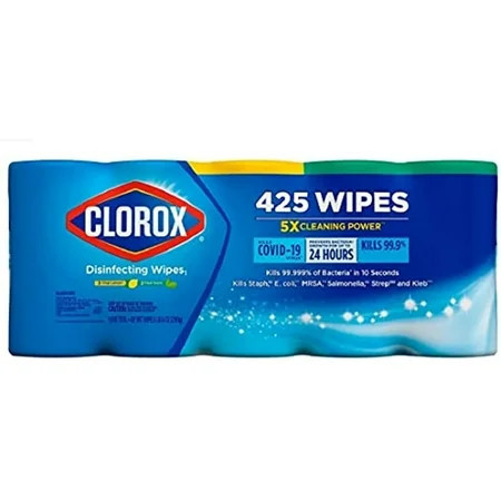 Clorox Disinfecting Wipes Variety Pack - 5X Cleaning Power Kills 99.9% Of Bacteria - 5 Pack 425 Count Total | Walmart (US)