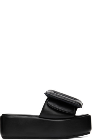 BOYY - Black Puffy Platform Sandals | SSENSE