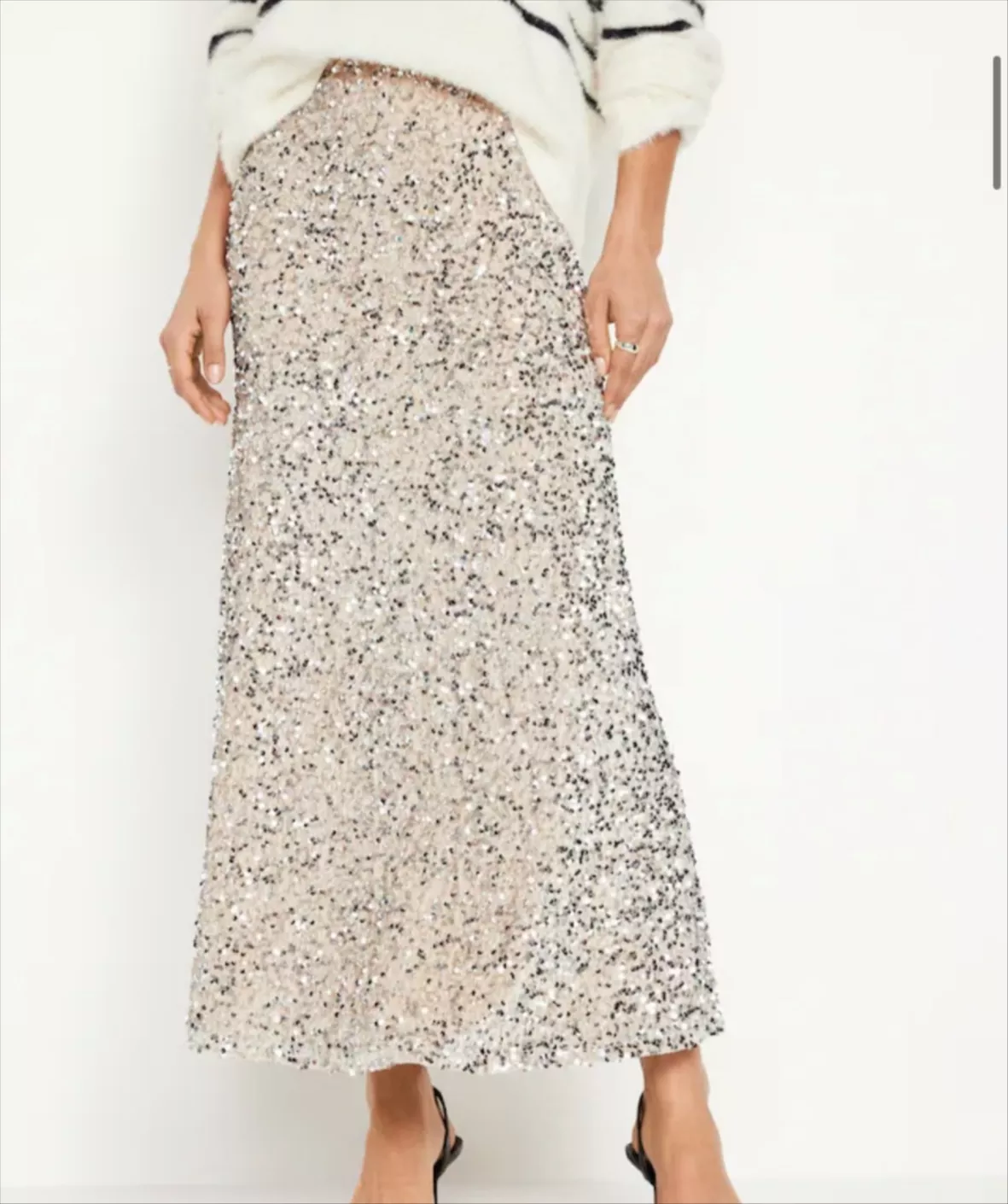 Sequin A-Line Maxi Skirt for Women curated on LTK