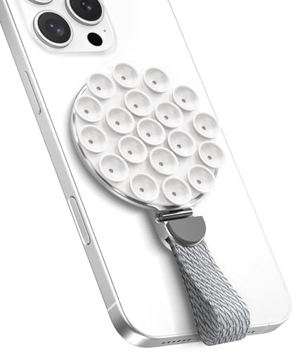 MagSuction Grip Magnetic Phone Grip Holder for MagSafe, Silicone Suction Phone Mount, Adjustable ... | Amazon (US)