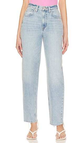 James High Rise Tapered Straight in Gaia | Revolve Clothing (Global)