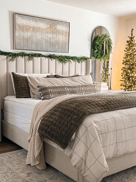 My holiday bedroom bedding.

The main layer is the Charleston from @beddys.

Everything else is linked here. 
My bed is a king size. 

#LTKSeasonal #LTKHoliday #LTKhome