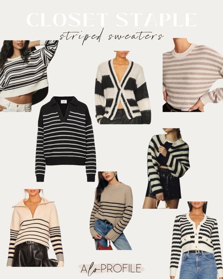 Striped sweaters I’m loving! 