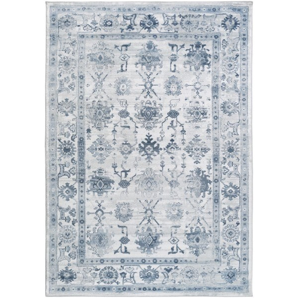 Gracewood Hollow Julian Floral Oriental Area Rug - 7'8" x 10'6" - Navy/Ivory | Bed Bath & Beyond