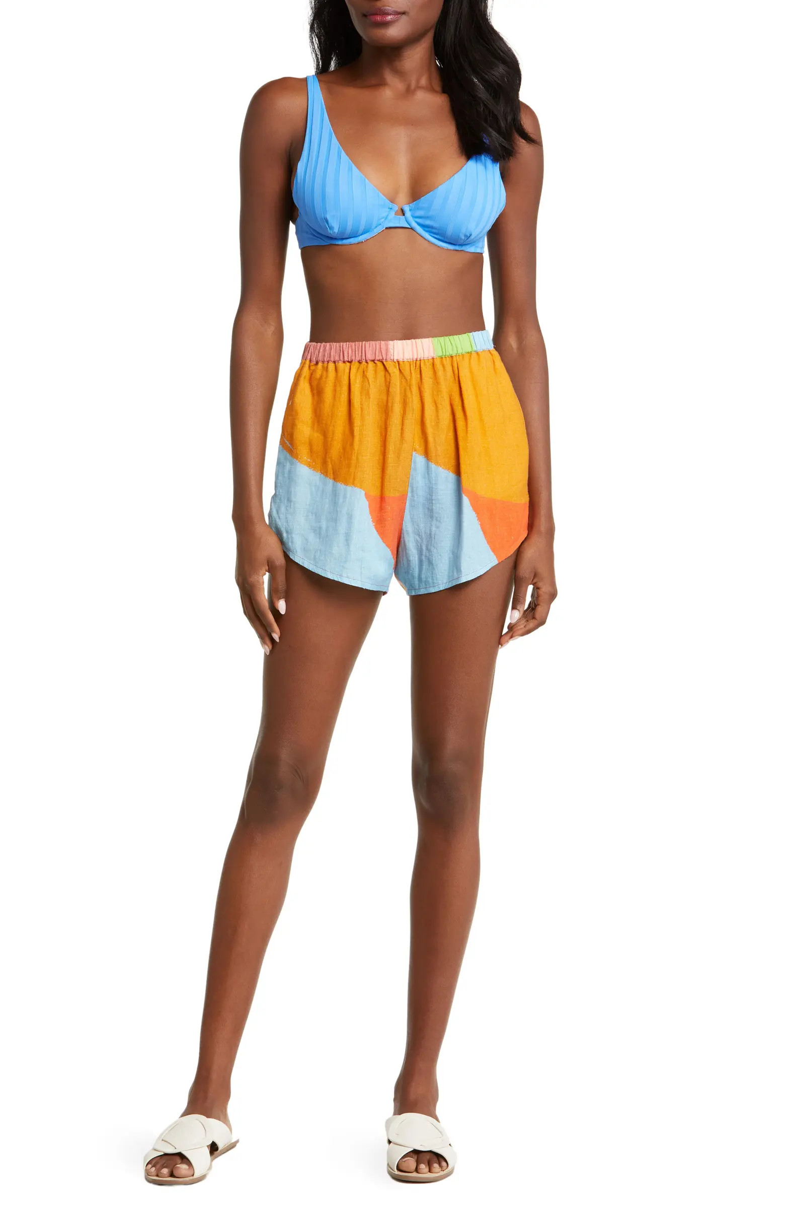 Tallows Linen Cover-Up Shorts | Nordstrom
