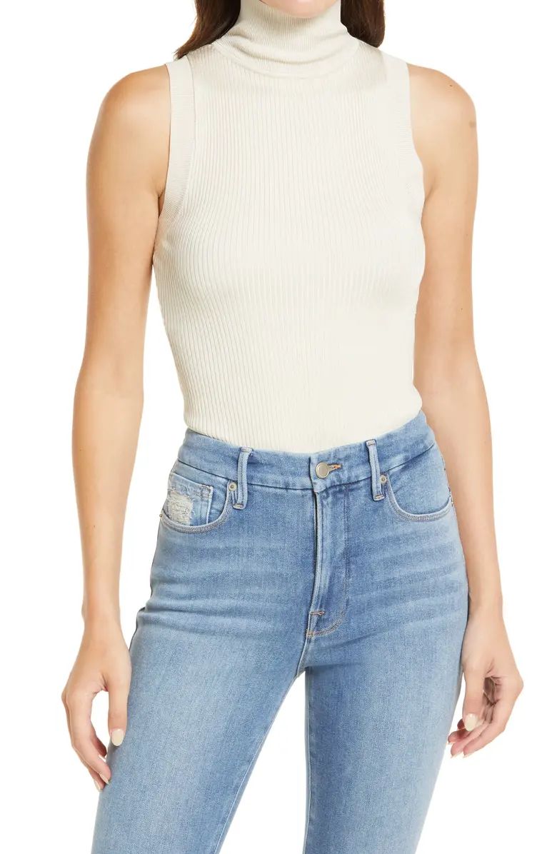 Mock Neck Sleeveless Sweater Bodysuit | Nordstrom