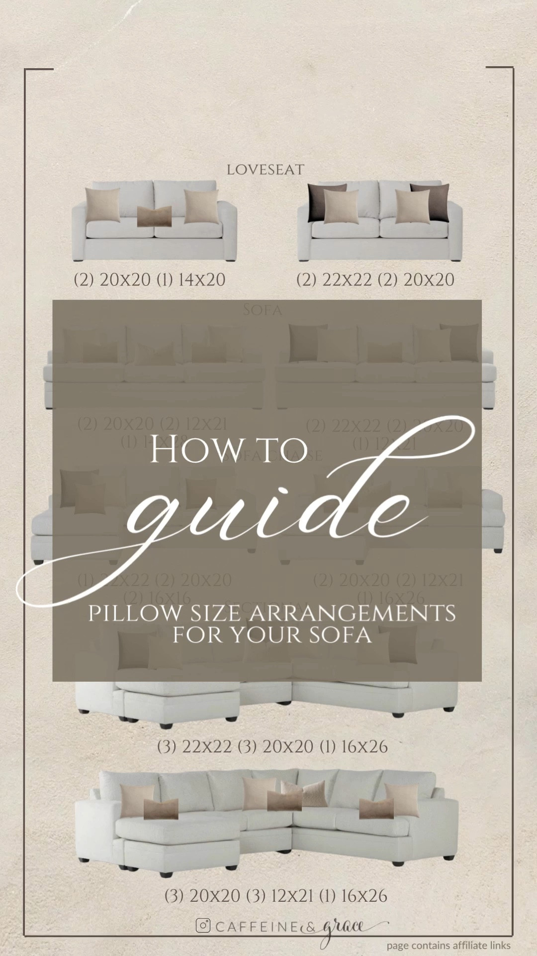 Struggling to get that perfectly styled sofa look? This easy guide breaks down how to place your pillows for a balanced, cozy, designer feel. Learn how to mix sizes, layer textures, and combine patterns while keeping a cohesive color palette. Whether you love a clean, minimal look or a fuller, plush setup, these simple tips will instantly elevate your living room. Save this pin for foolproof pillow styling that makes your sofa look effortlessly put together. ✨

#LTKHome