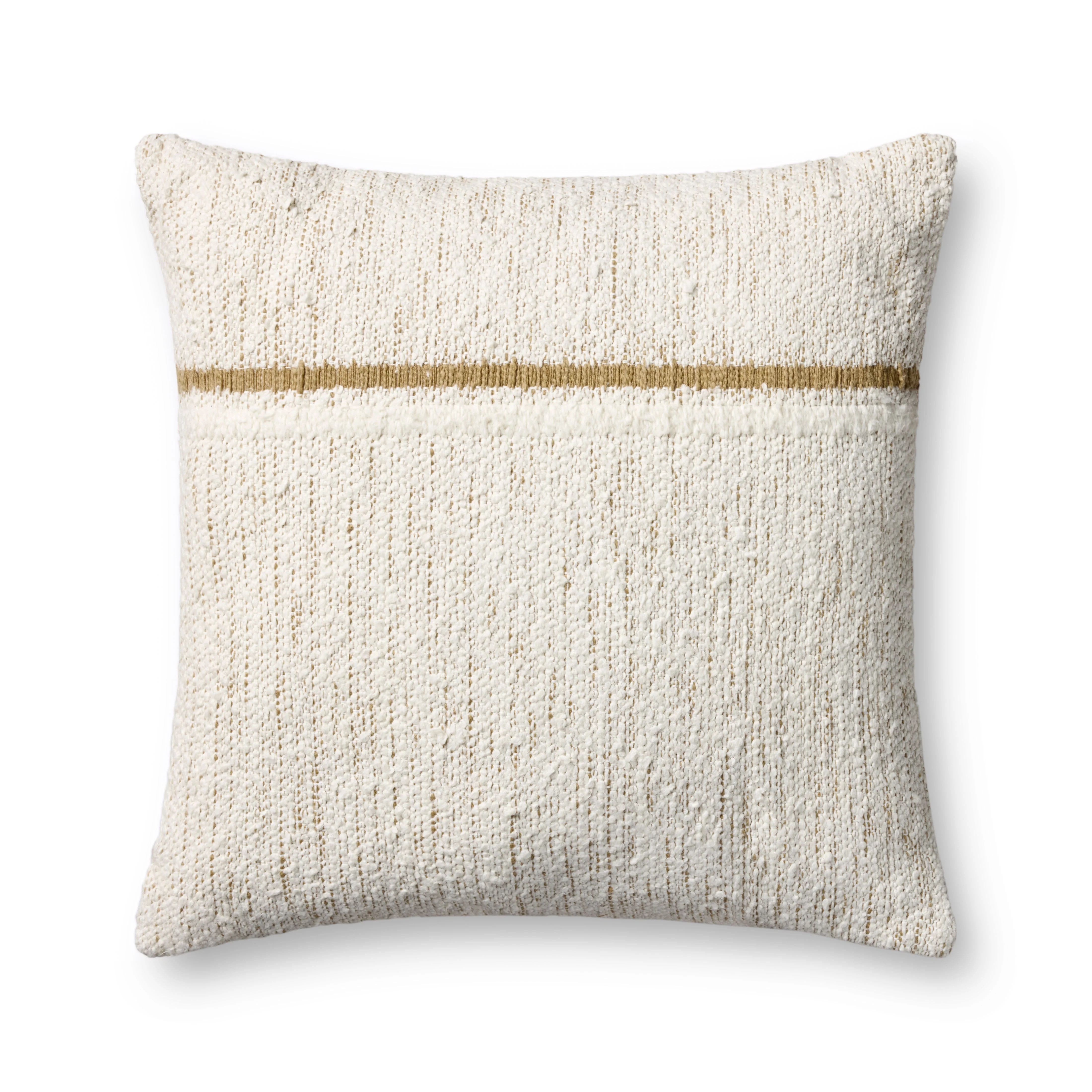 Loloi PLL0192 Ivory / Gold 22'' x 22'' Decorative Pillow | Walmart (US)