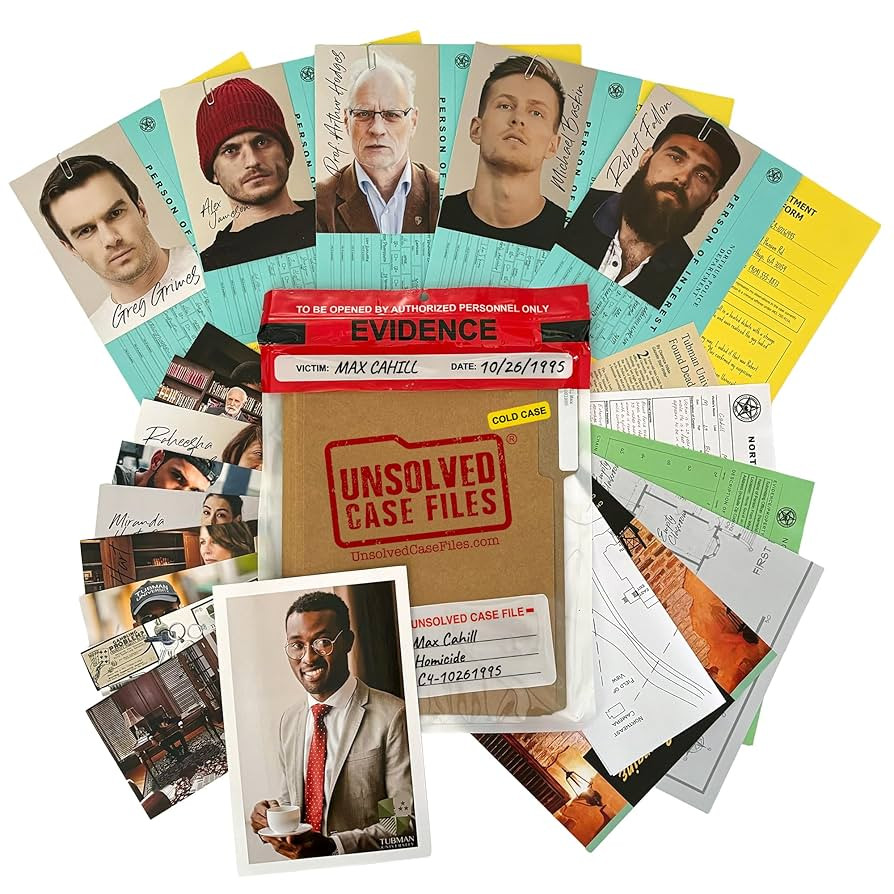 Unsolved Case Files | Cahill, Max - Cold Case Murder Mystery Game - Can You Solve The Crime? | Amazon (US)