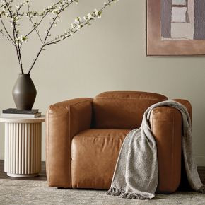 Delevan Leather Power Recliner | West Elm (US)