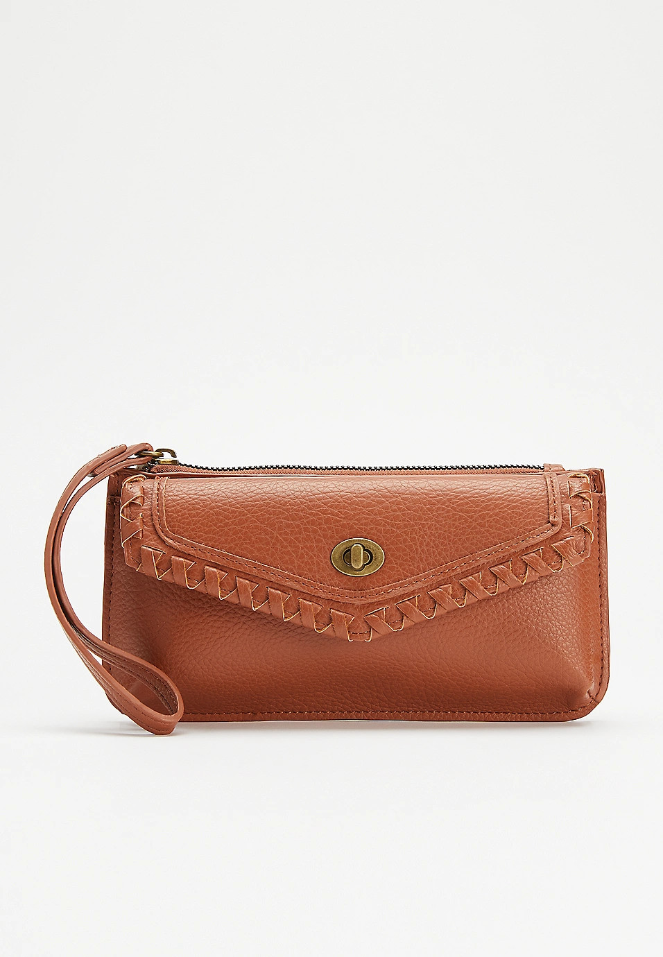 Twisted Stitch Turn Lock Wristlet | Maurices