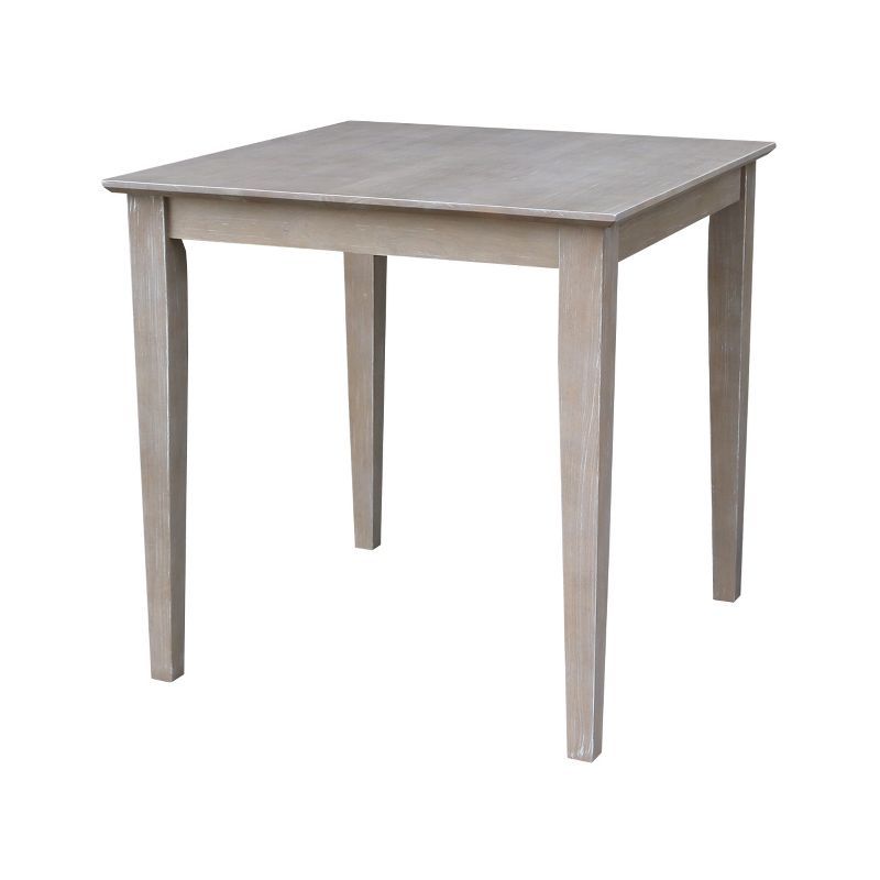 Solid Wood 30" X 30" Dining Table Weathered Gray - International Concepts | Target