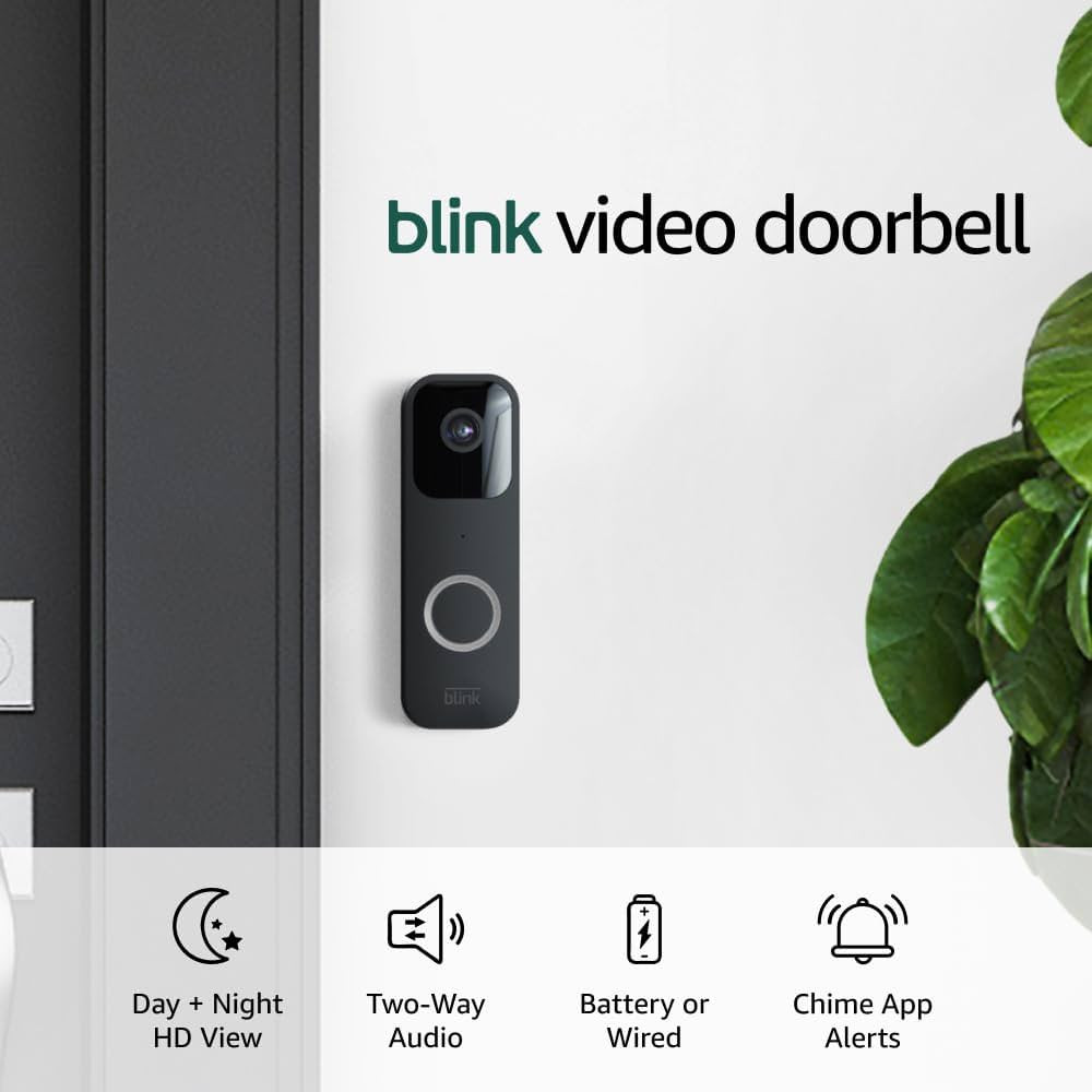 Blink Video Doorbell + 3 Outdoor 4 smart security cameras (4th Gen) with Sync Module 2 | Two-year... | Amazon (US)
