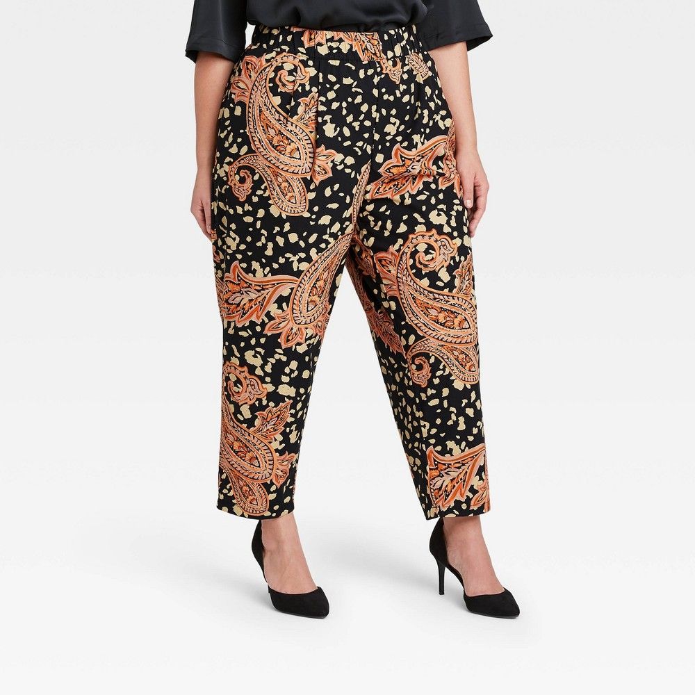 Women's Plus Size Printed High-Rise Jogger Pants - Who What Wear™ Brown | Target