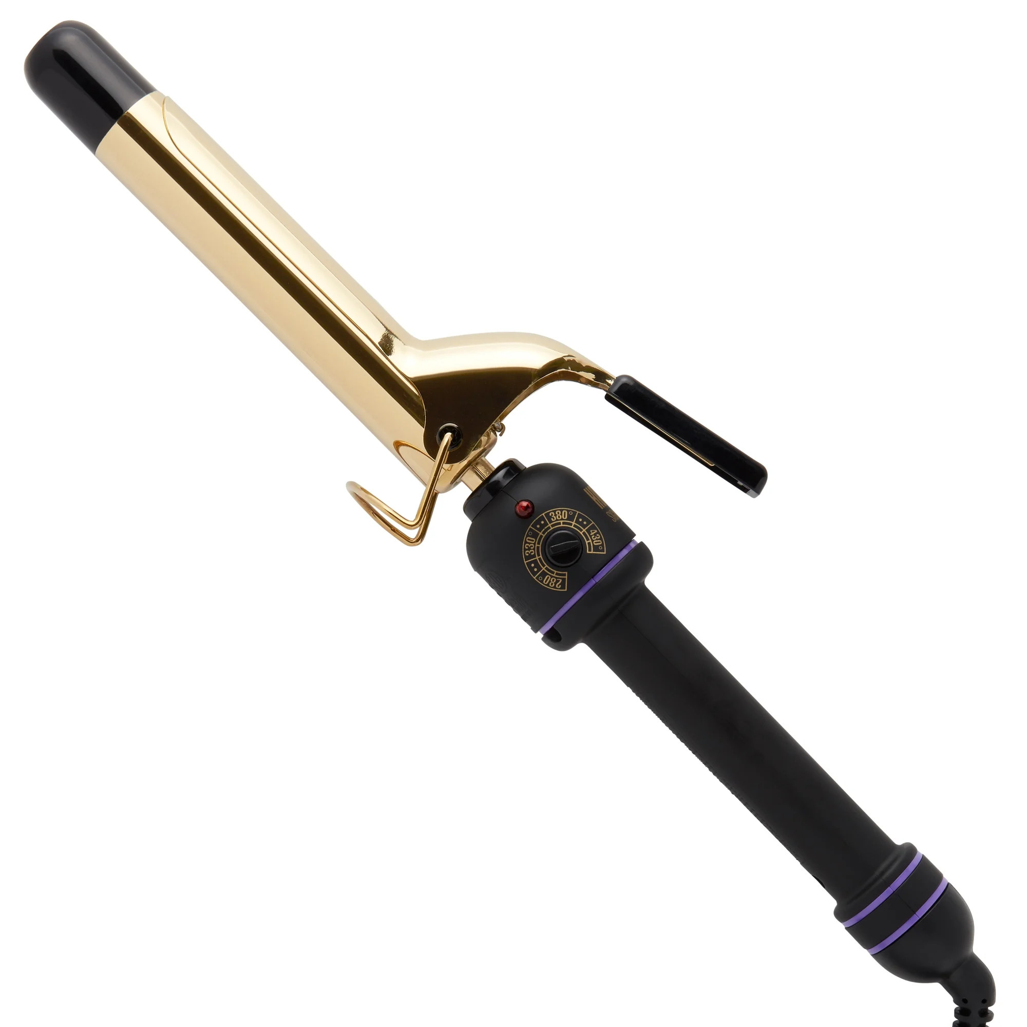 Hot Tools Signature Series Gold Curling Iron/Wand, 1", Black/Gold | Walmart (US)