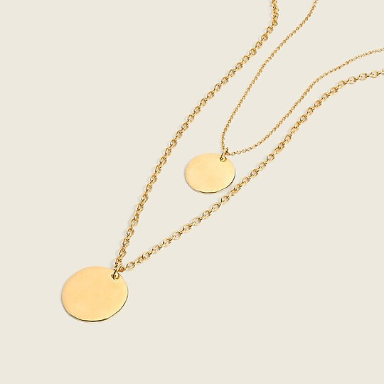 Layered coin necklace | J. Crew US