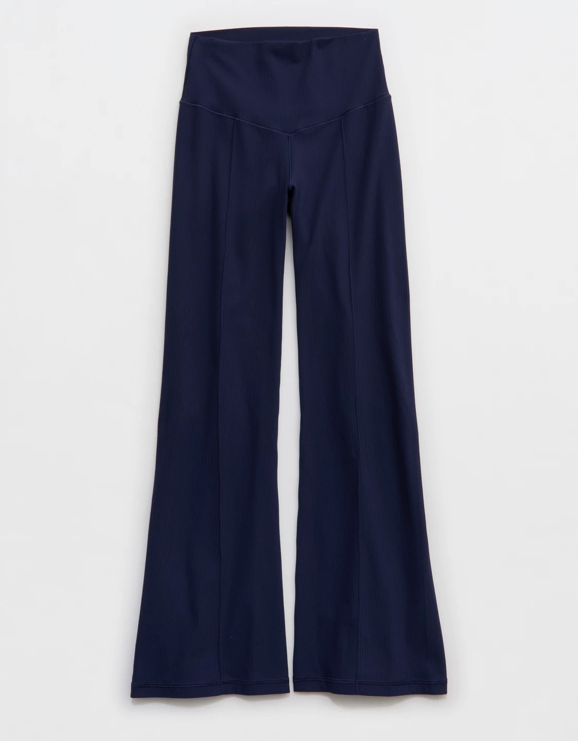 New OFFLINE By Aerie Real Me XTRA Rib Cropped Kick Flare Legging | American Eagle Outfitters (US & CA)